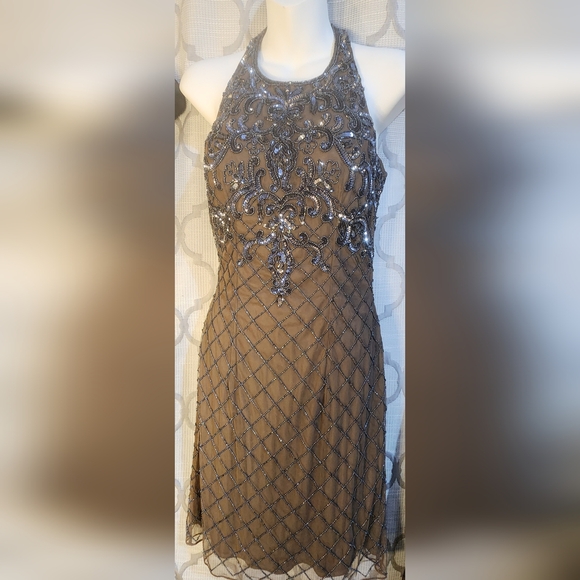 Dresses & Skirts - One Of A Kind Jewel Neck Beaded Dress